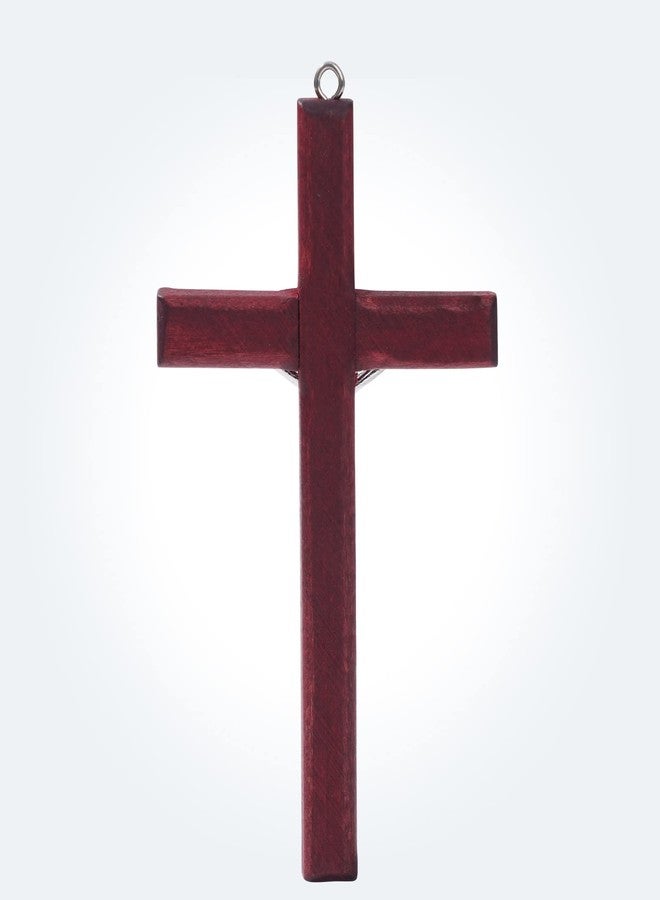 ZYFLSQ Crucifix Wall Cross, 4.7 inch Small Wooden Cross for Home Decor (3 pcs) - Image 3